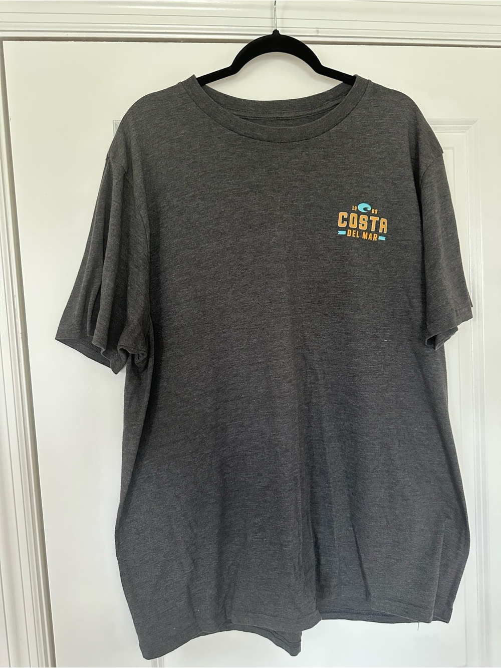 Costa Charcoal Short-Sleeve Logo Tee